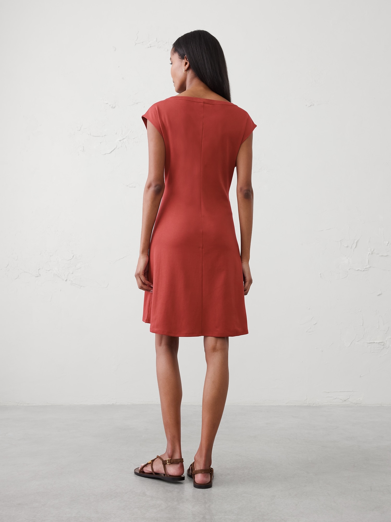 Image number 2 showing, Cap-Sleeve Knee-Length Dress