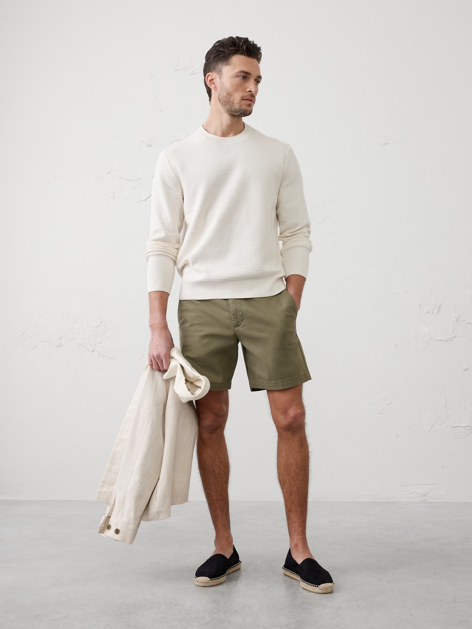 Image number 1 showing, Textured Crew-Neck Sweater