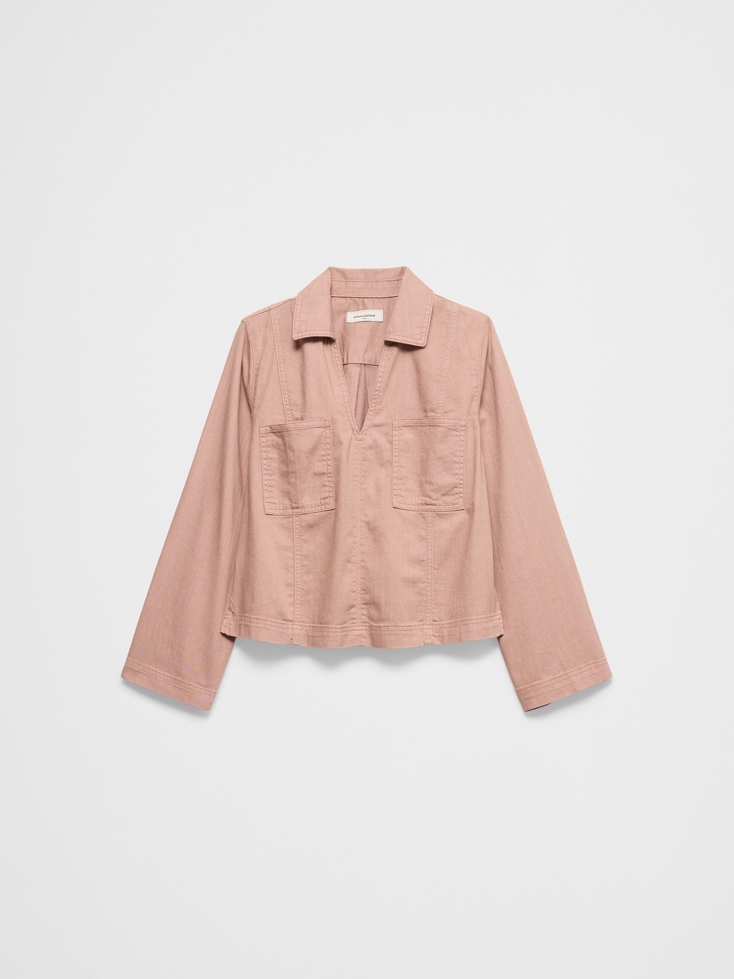 Image number 4 showing, Chambray Popover Top