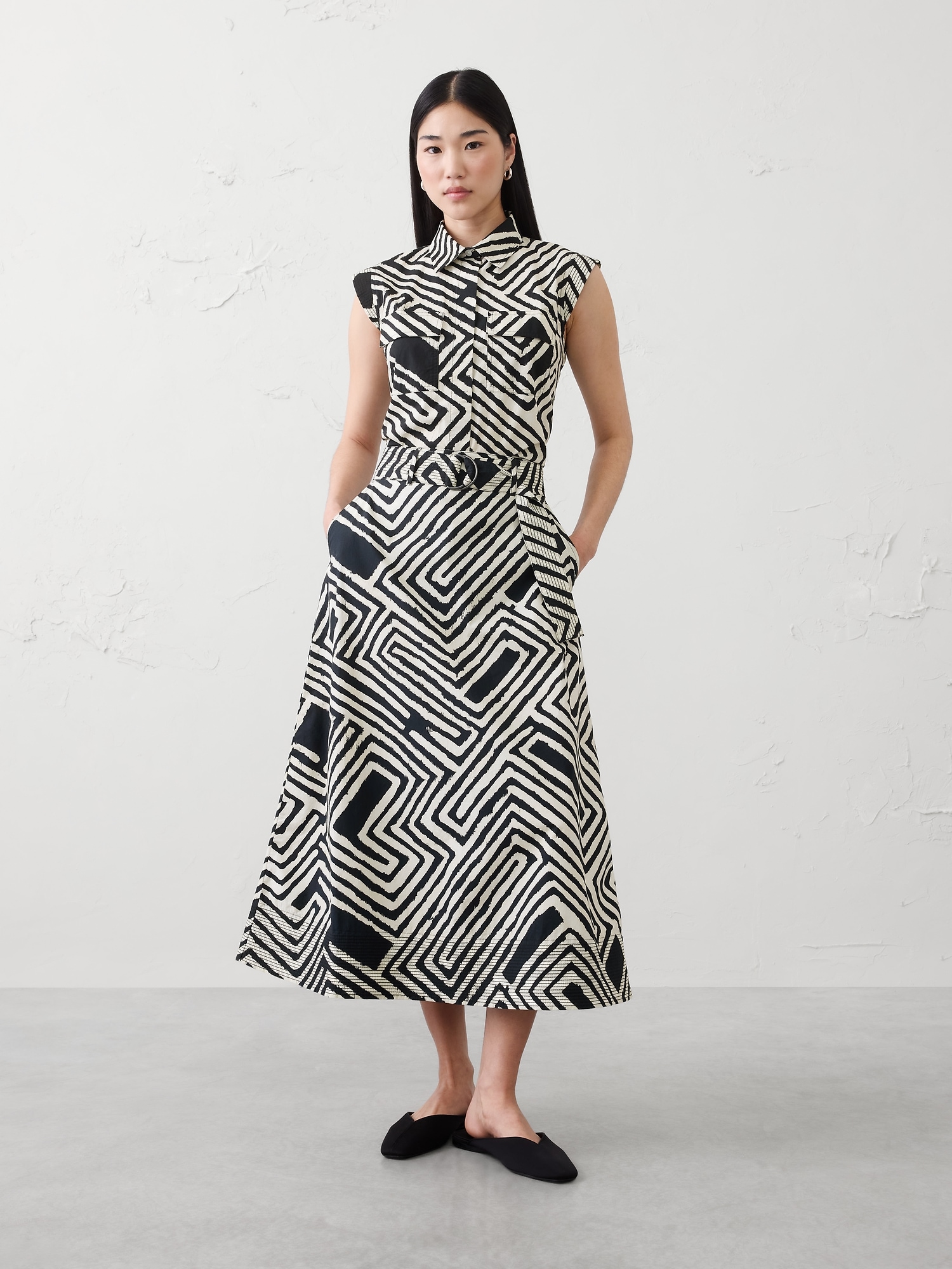 Image number 3 showing, Trapunto Circle-Cut Midi Skirt