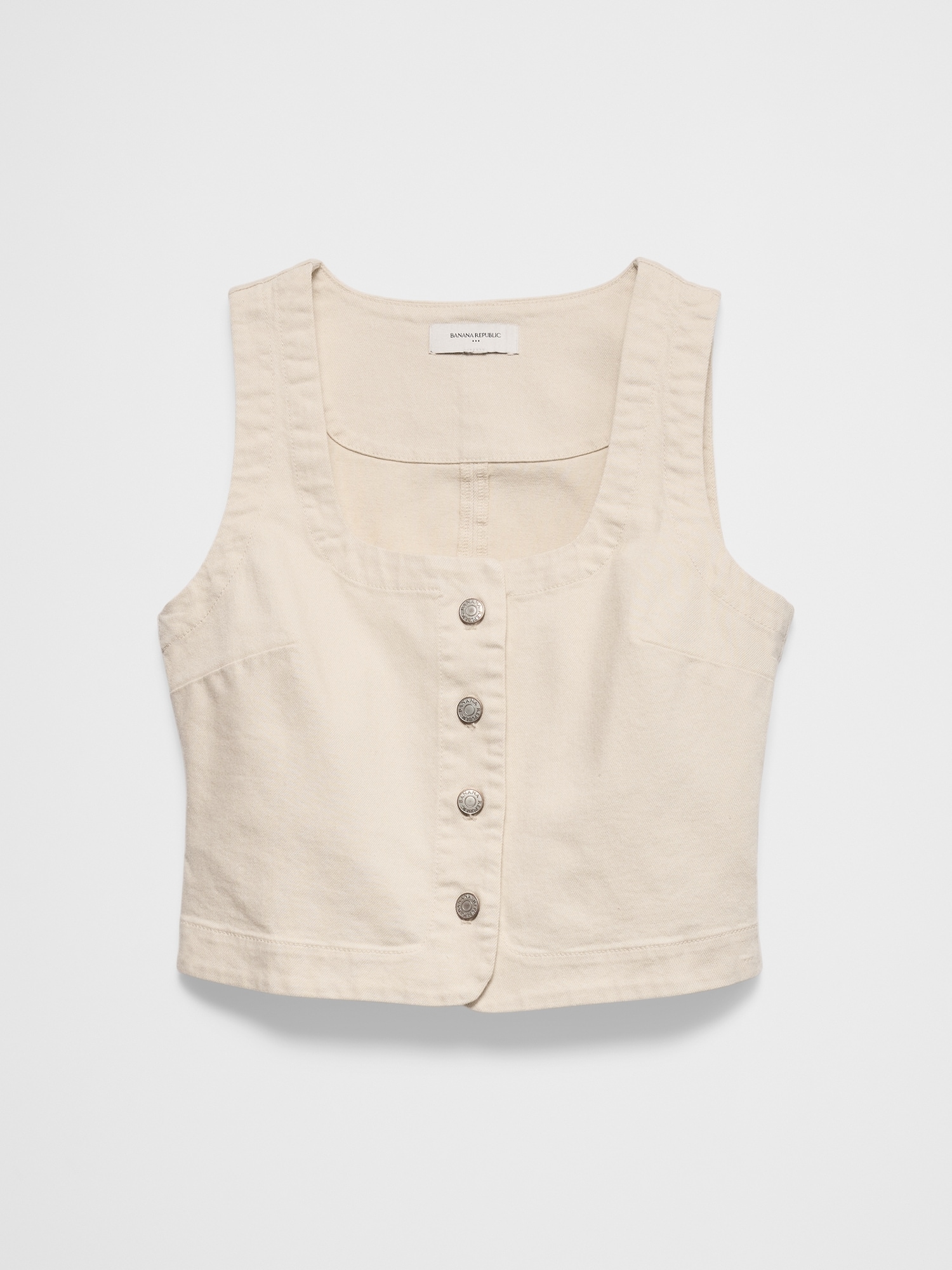 Image number 4 showing, Buttoned Denim Vest