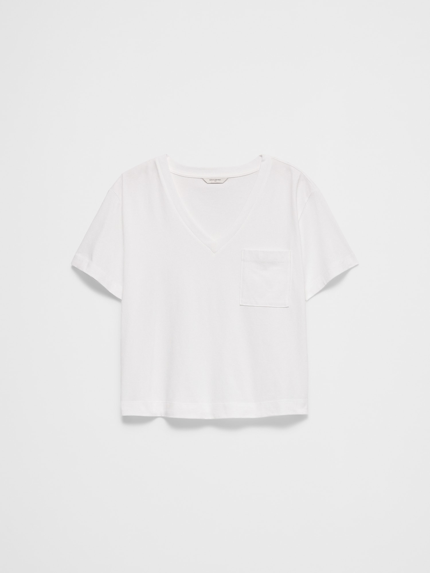 Image number 4 showing, Premium Cotton V-Neck Pocket T-Shirt