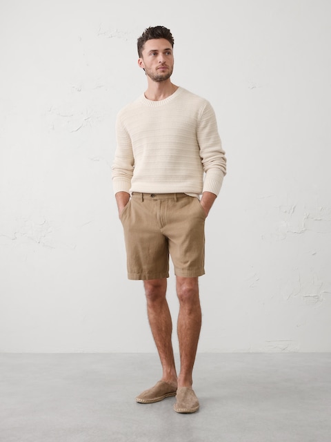 Standard-Fit 7" Linen-Blend Short