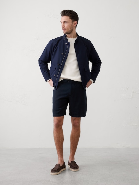 Standard-Fit 7" Linen-Blend Short