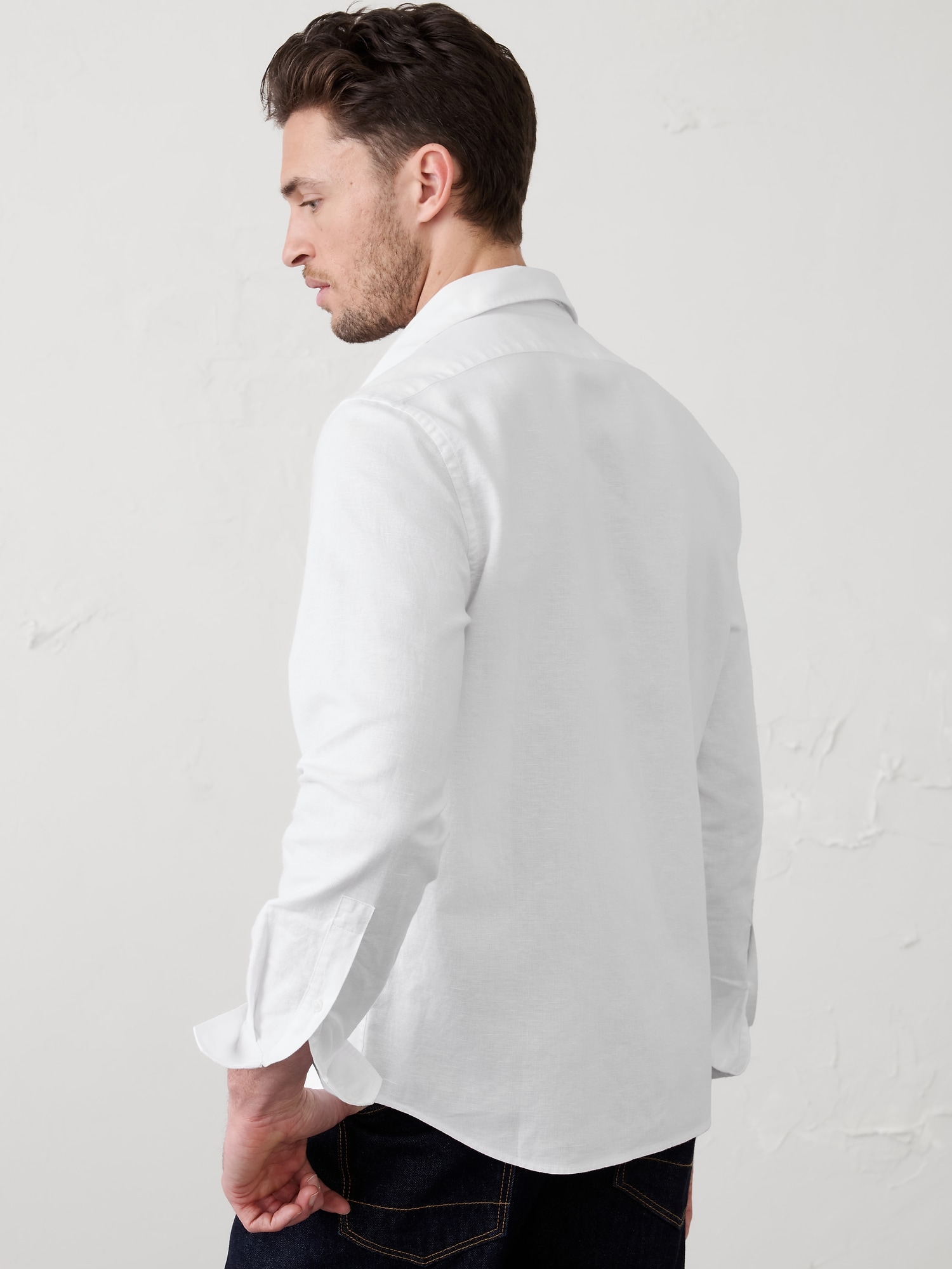 Image number 2 showing, Standard-Fit Linen-Blend Shirt