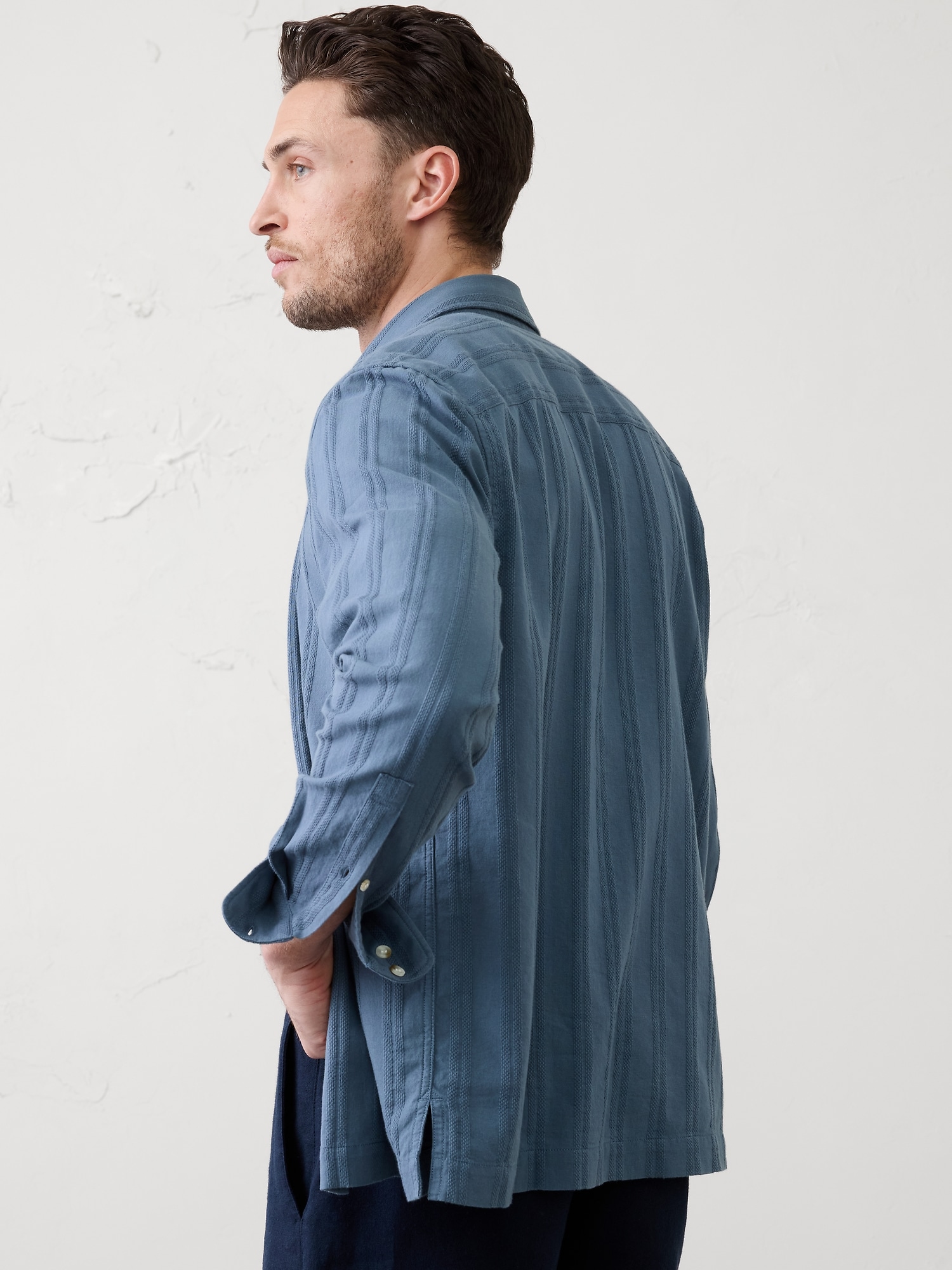 Image number 2 showing, Standard-Fit Textured Resort Shirt