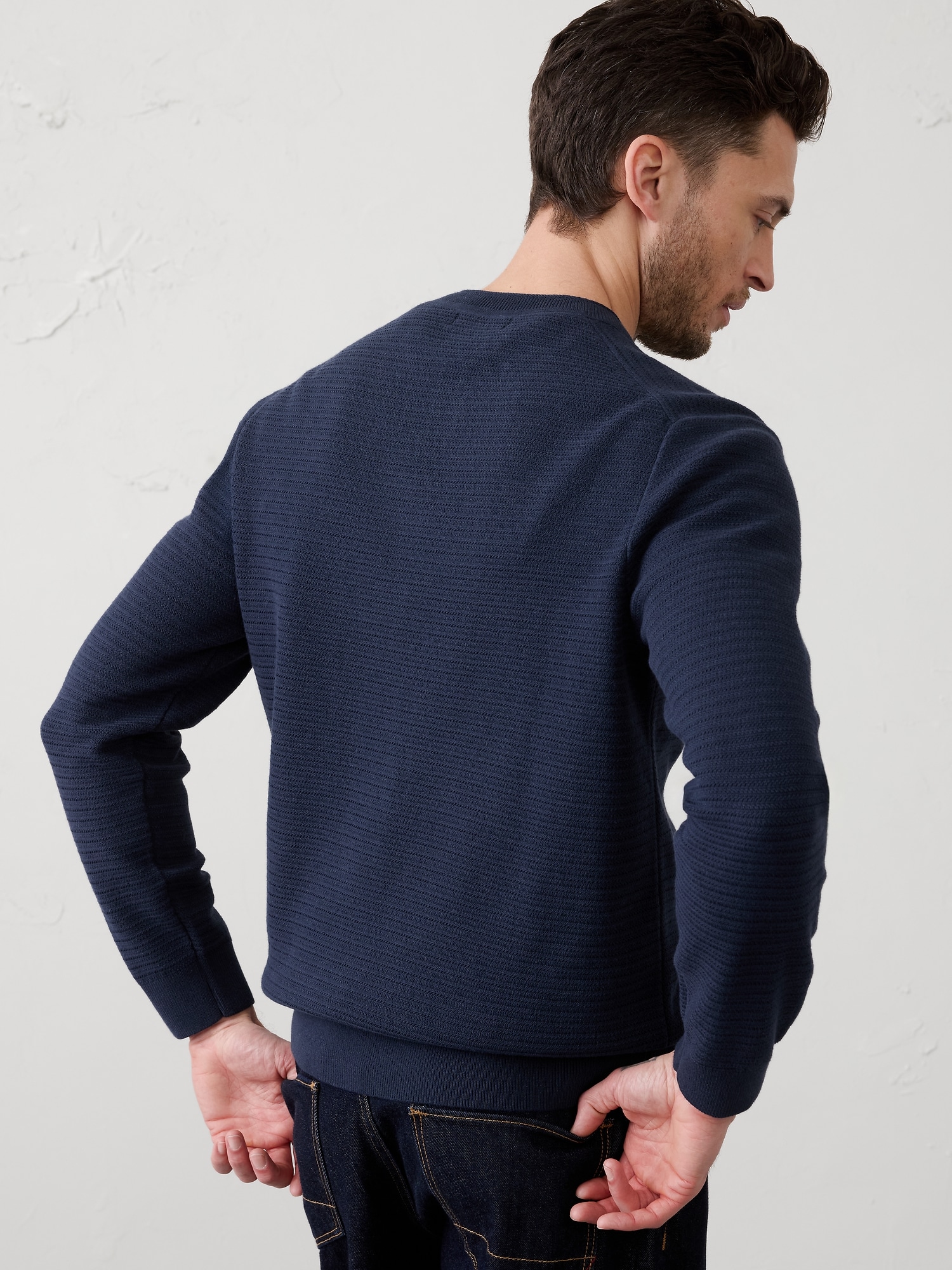 Image number 4 showing, Textured Crew-Neck Sweater