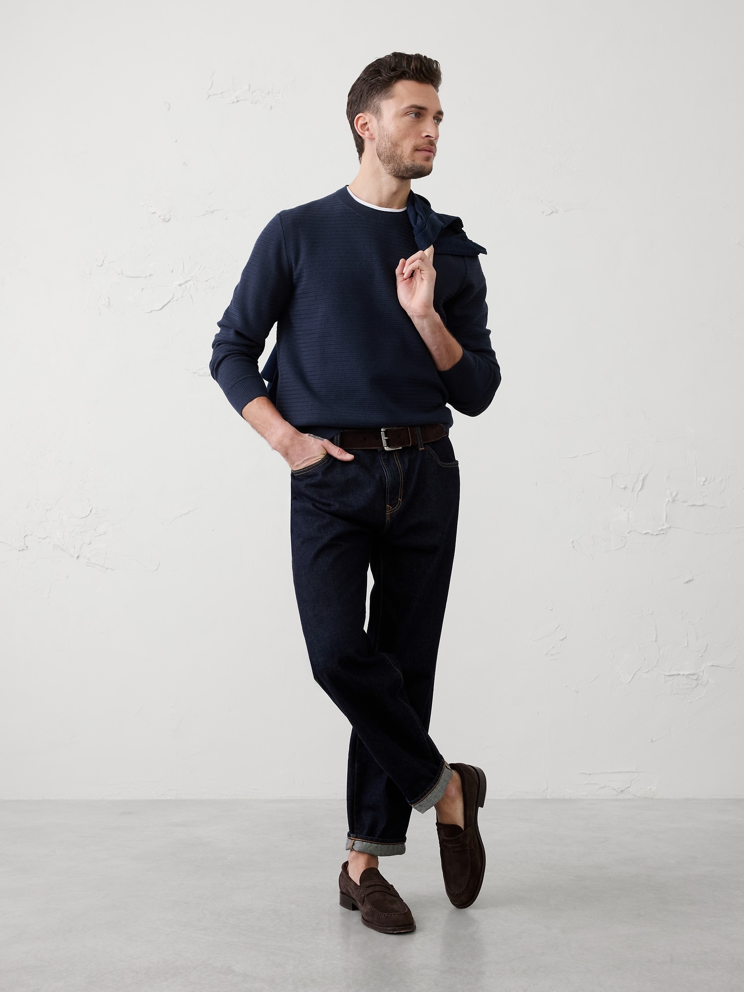 Image number 5 showing, Textured Crew-Neck Sweater