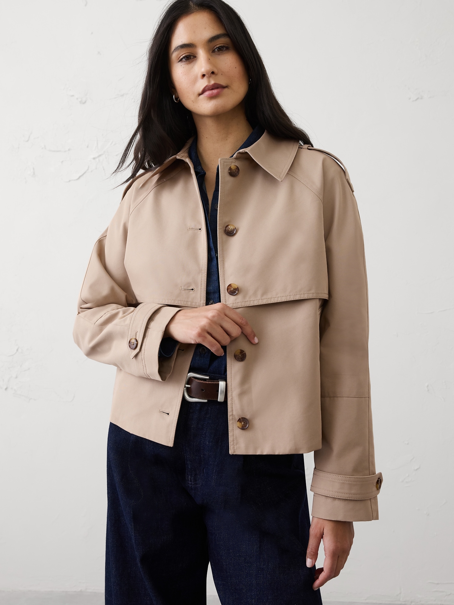 Image number 3 showing, Short Trench Jacket