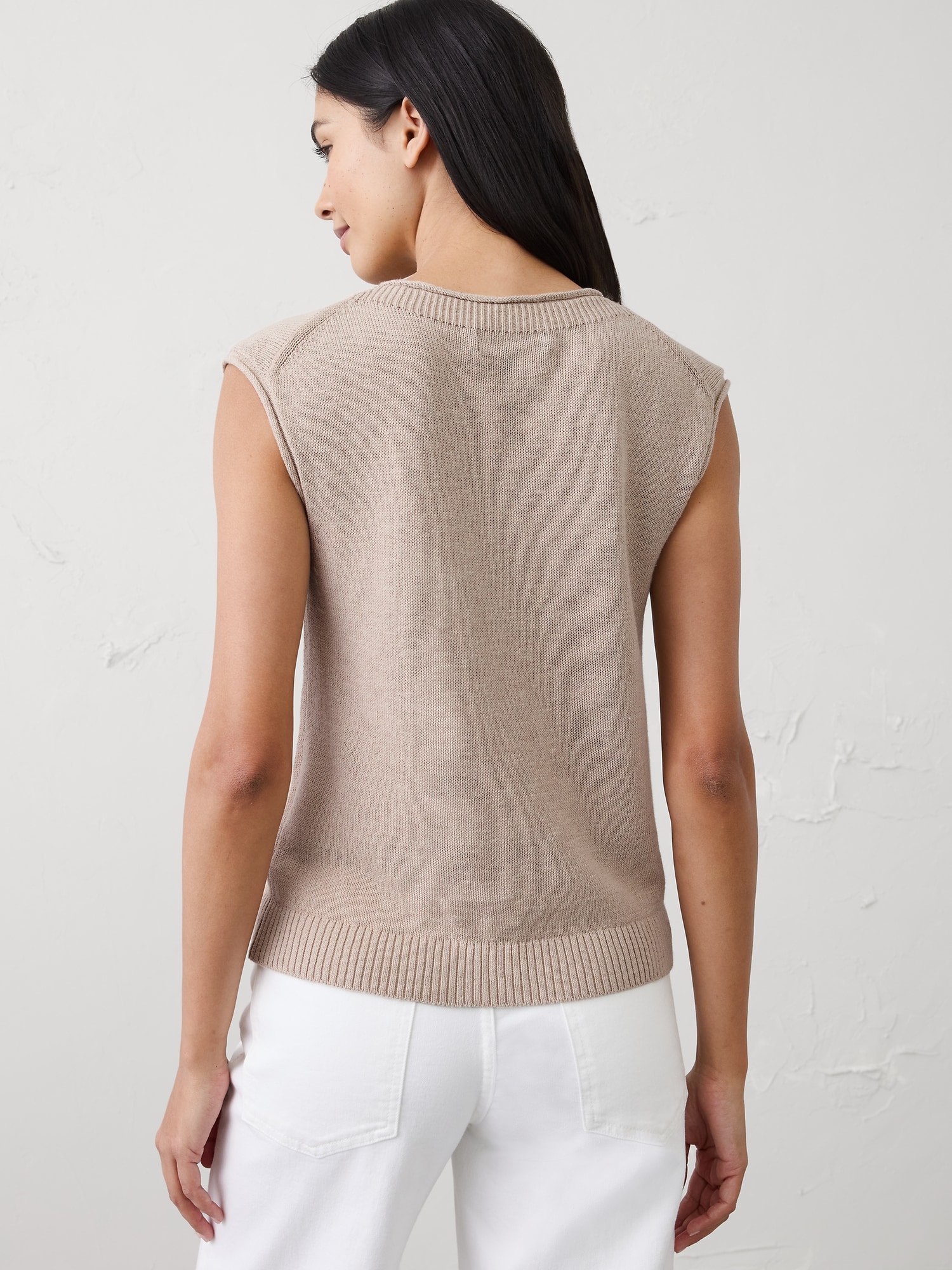 Image number 2 showing, Ramie-Cotton Sweater Tank