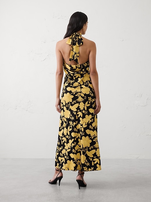 banana republic poplin backless maxi dress Low Back Sculpting Dress