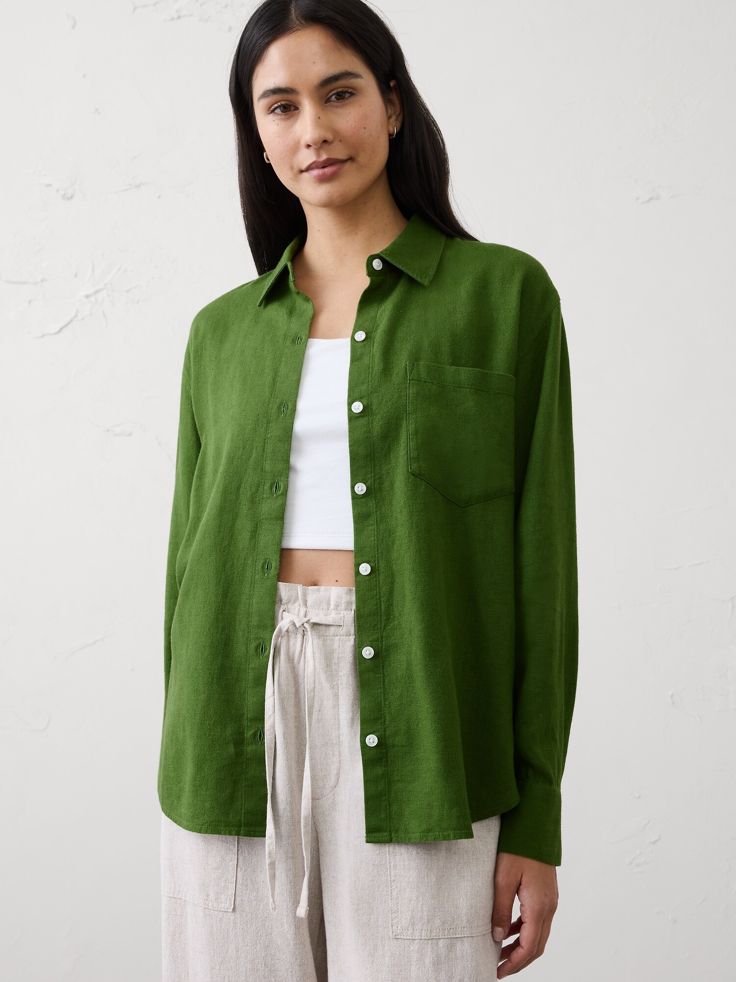 Perfect Linen-Blend Shirt