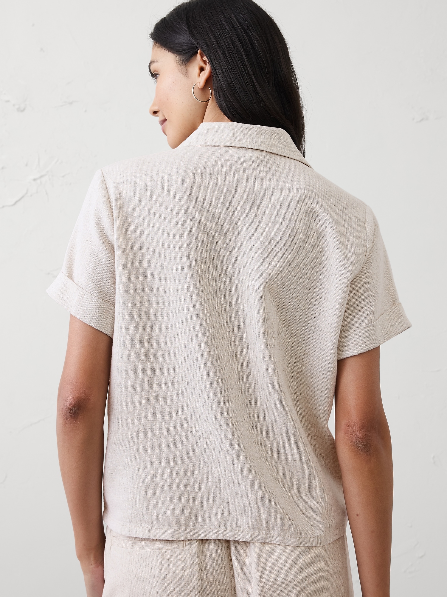 Image number 5 showing, Linen-Blend Shirt