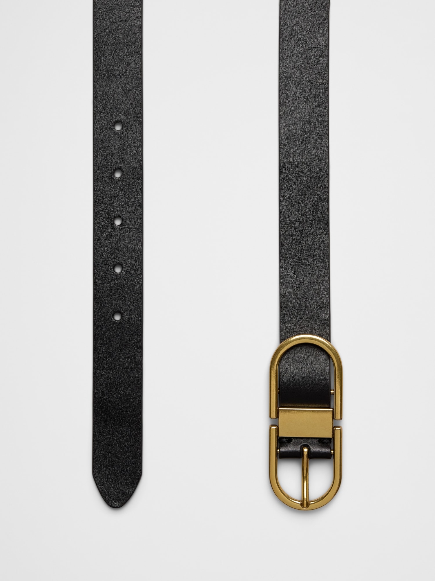 Image number 2 showing, Oval Buckle Leather Belt