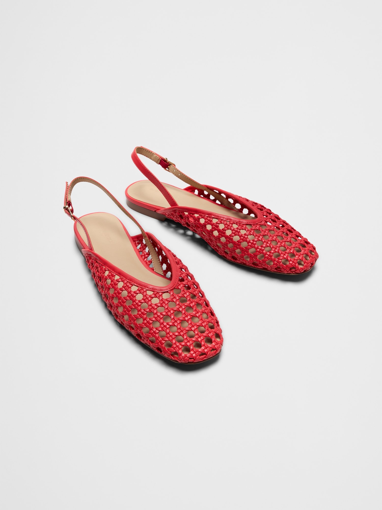 Image number 2 showing, Woven Slingback Flats