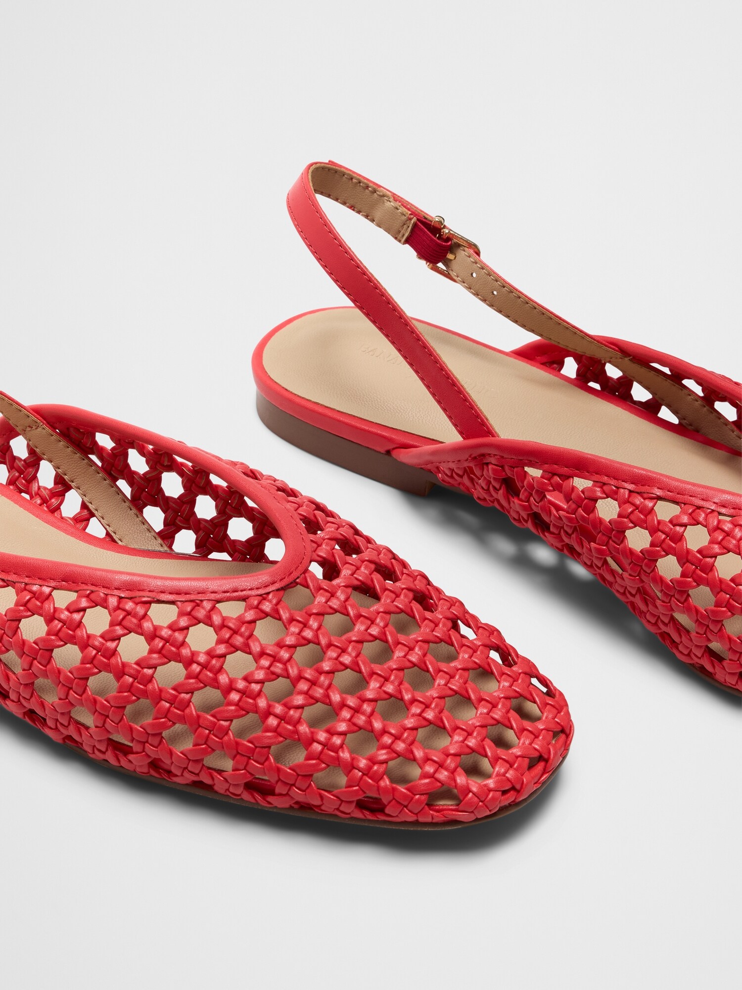 Image number 5 showing, Woven Slingback Flats