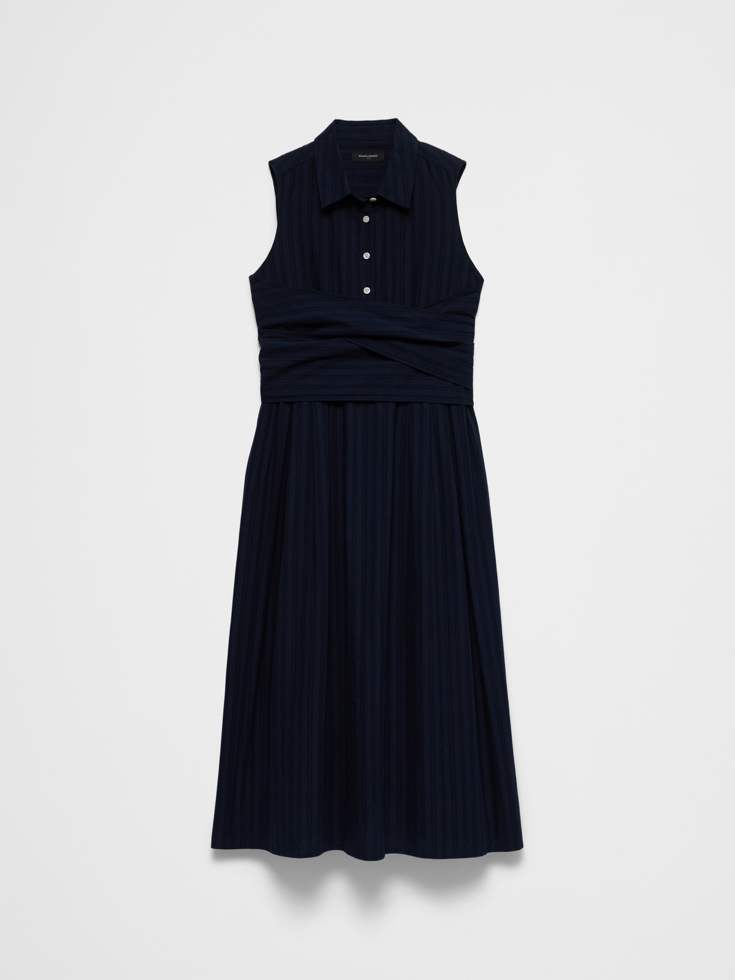 Image number 4 showing, Dobby Wrapped Midi Shirtdress