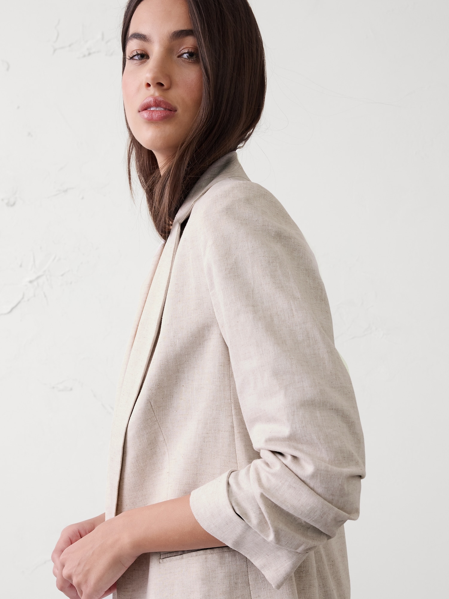 Image number 3 showing, Linen-Blend Hayden Blazer