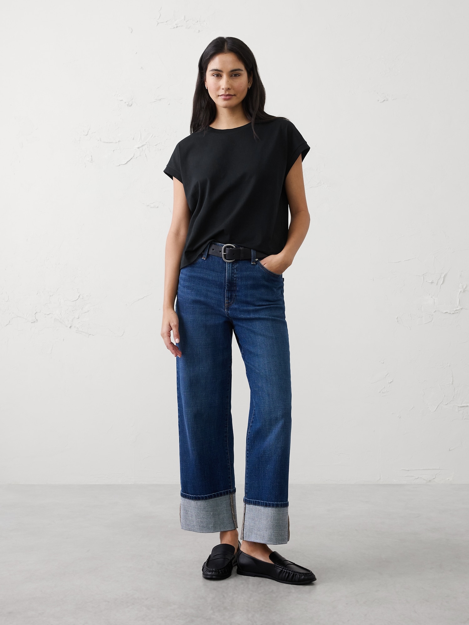 Image number 1 showing, Premium Cotton Boxy T-Shirt