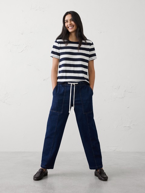 Linen-Blend T-Shirt