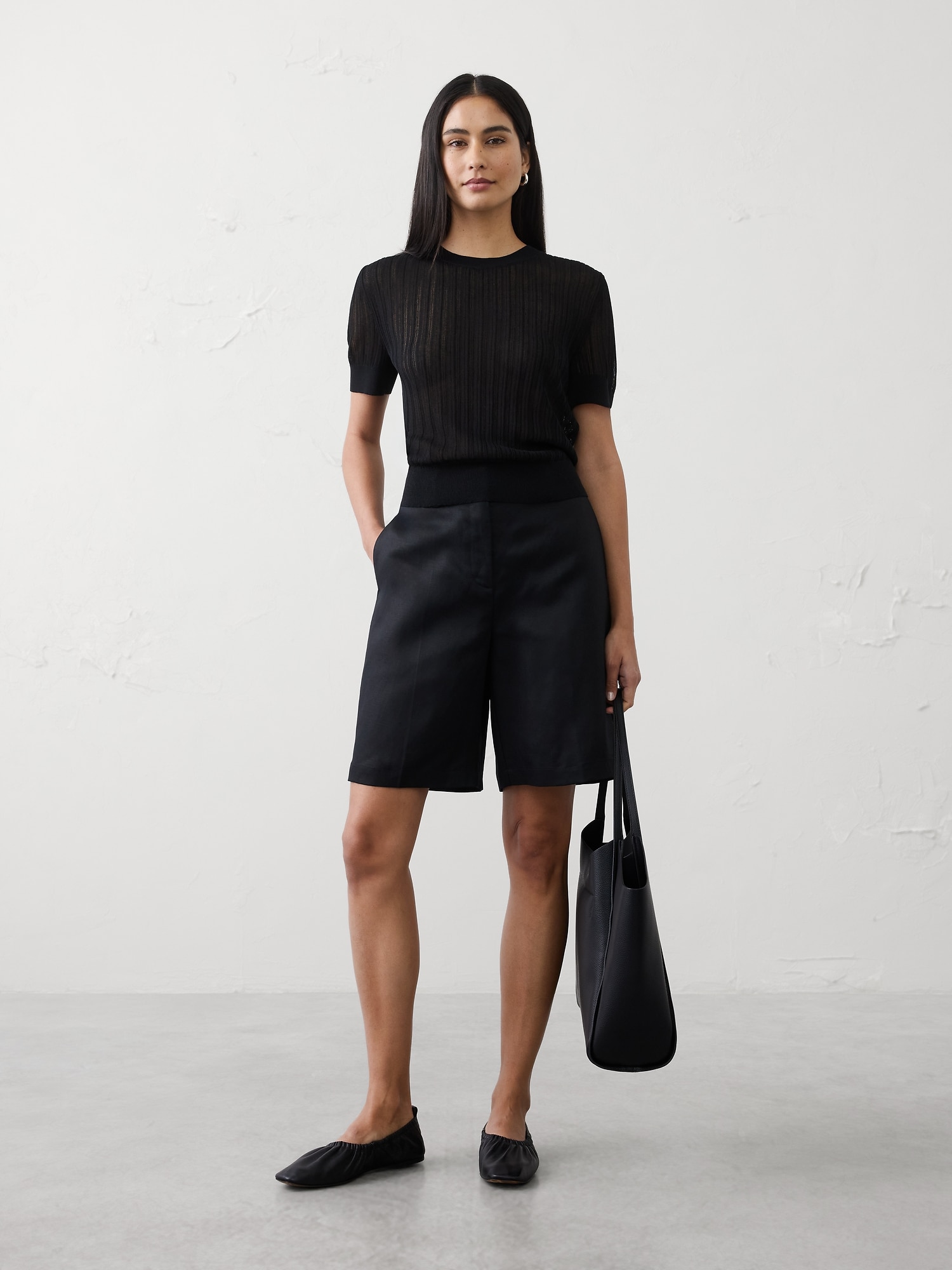 Sheer Sweater T‑Shirt