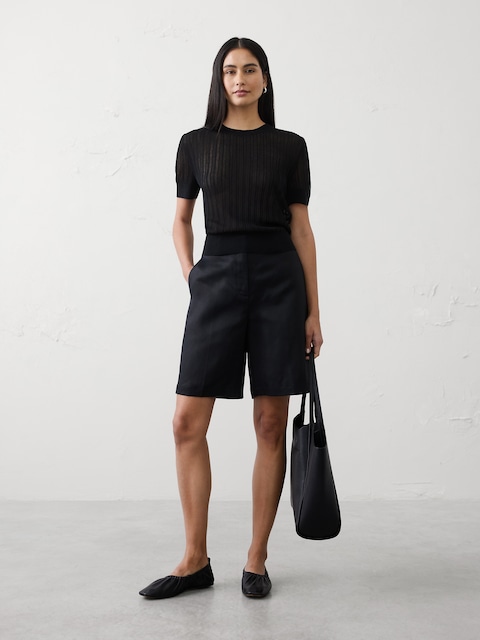 Sheer Sweater T‑Shirt