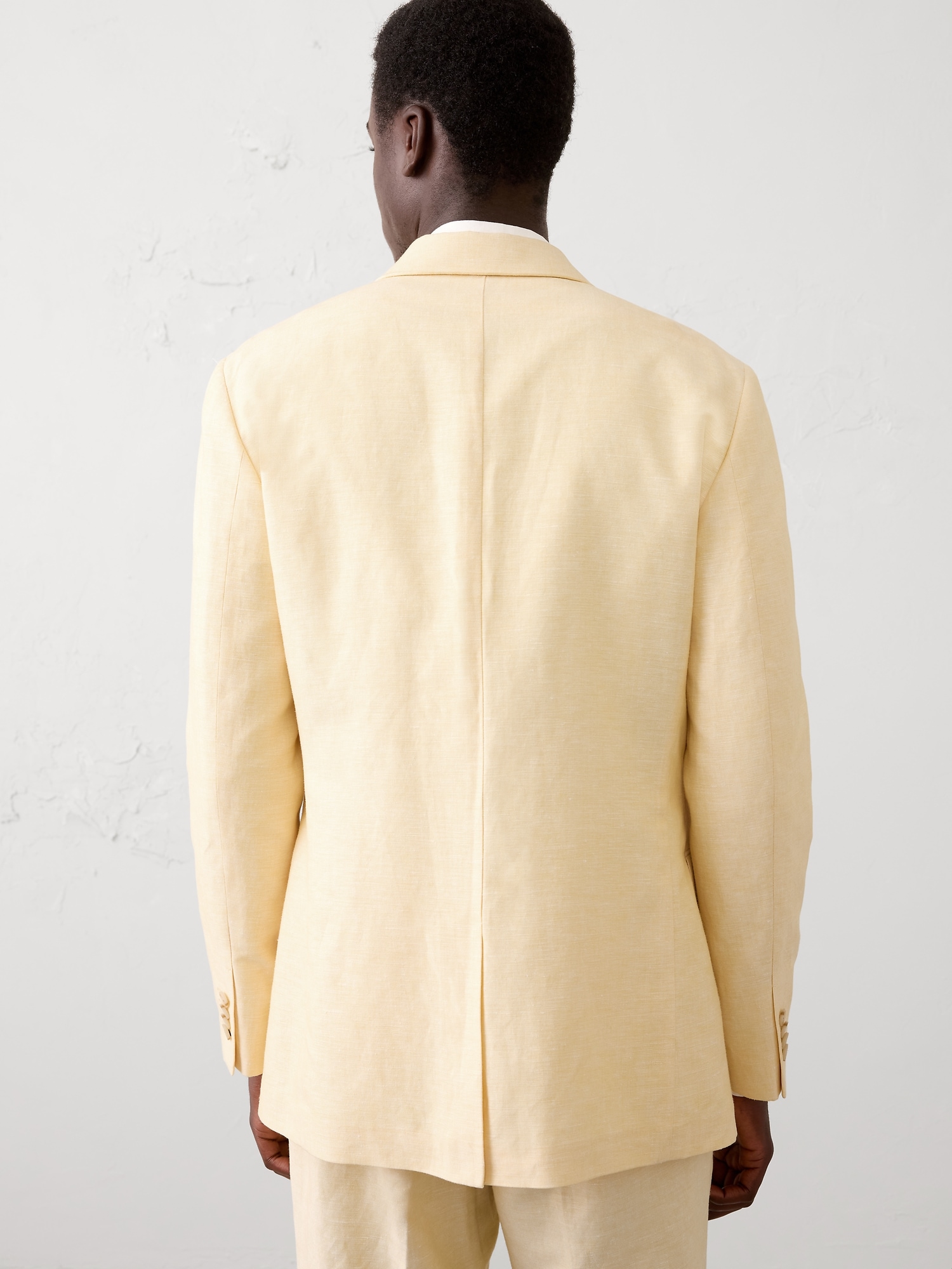 Image number 2 showing, Tailored-Fit Linen-Blend Suit Jacket