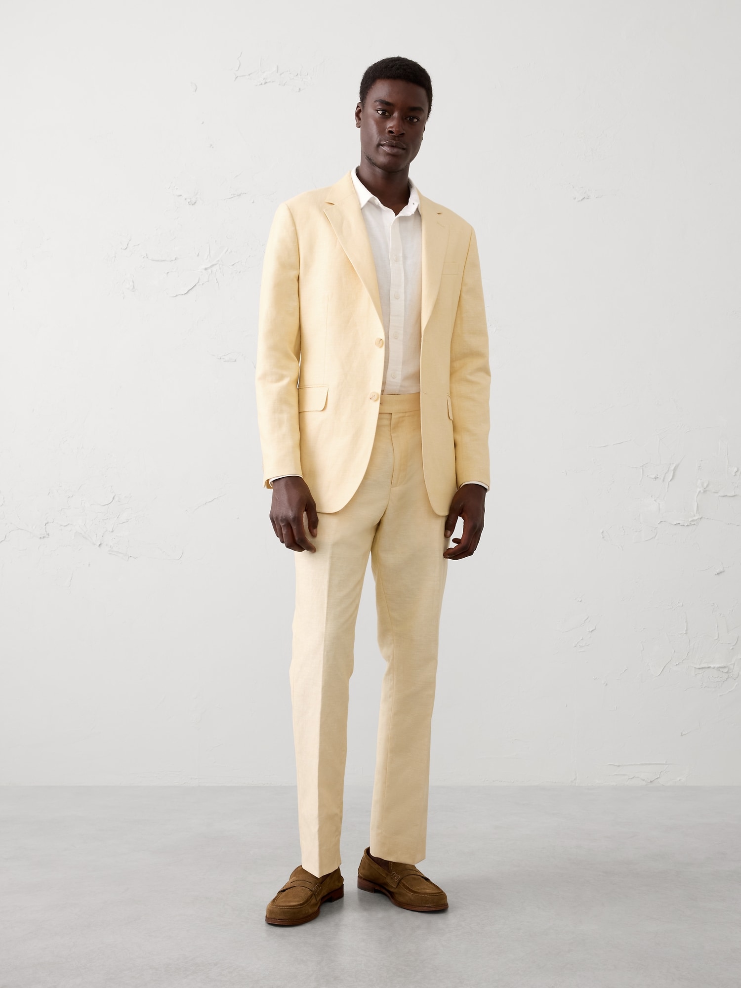 Image number 3 showing, Tailored-Fit Linen-Blend Suit Jacket