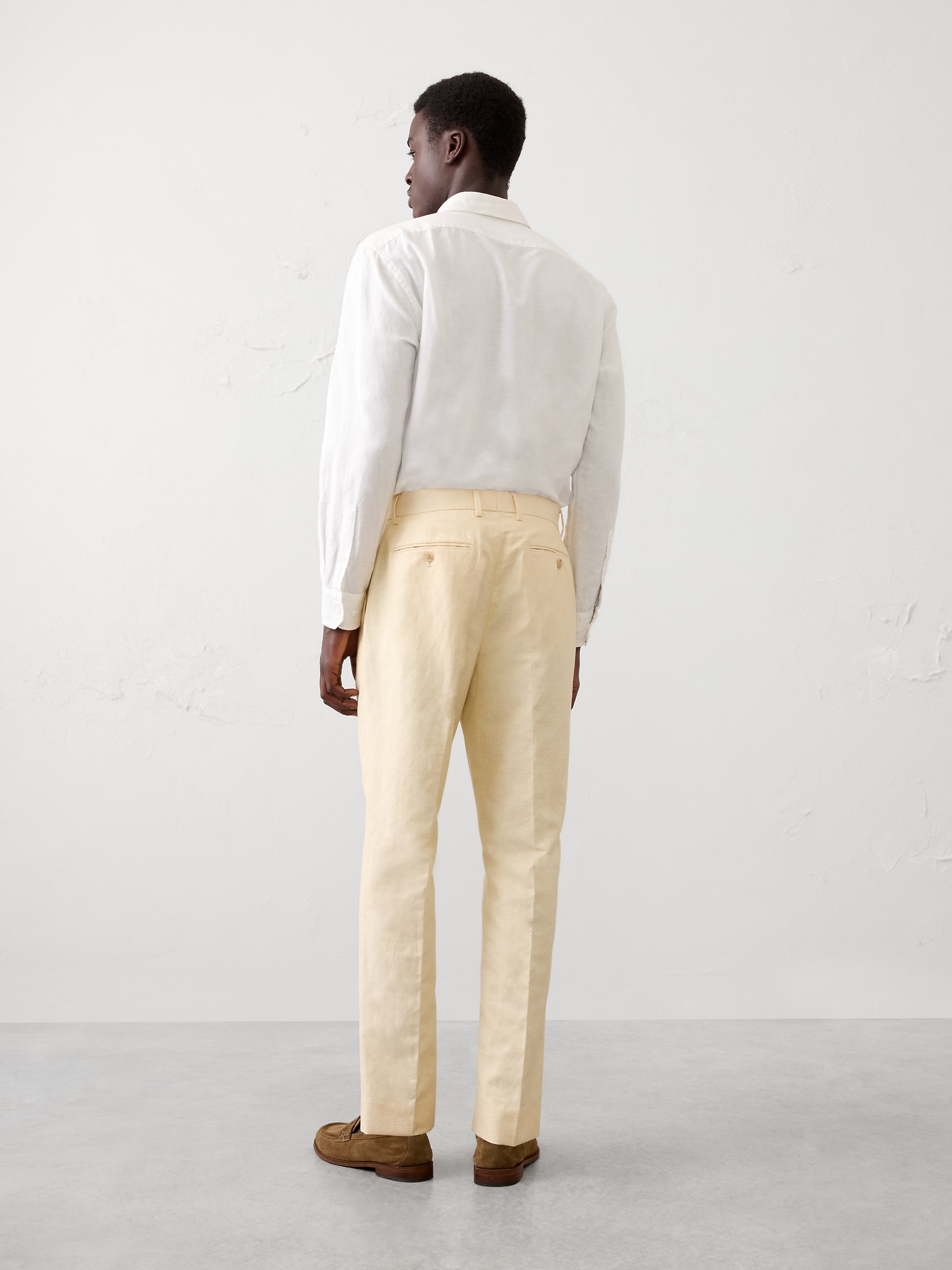 Image number 2 showing, Tailored-Fit Linen-Blend Suit Trouser
