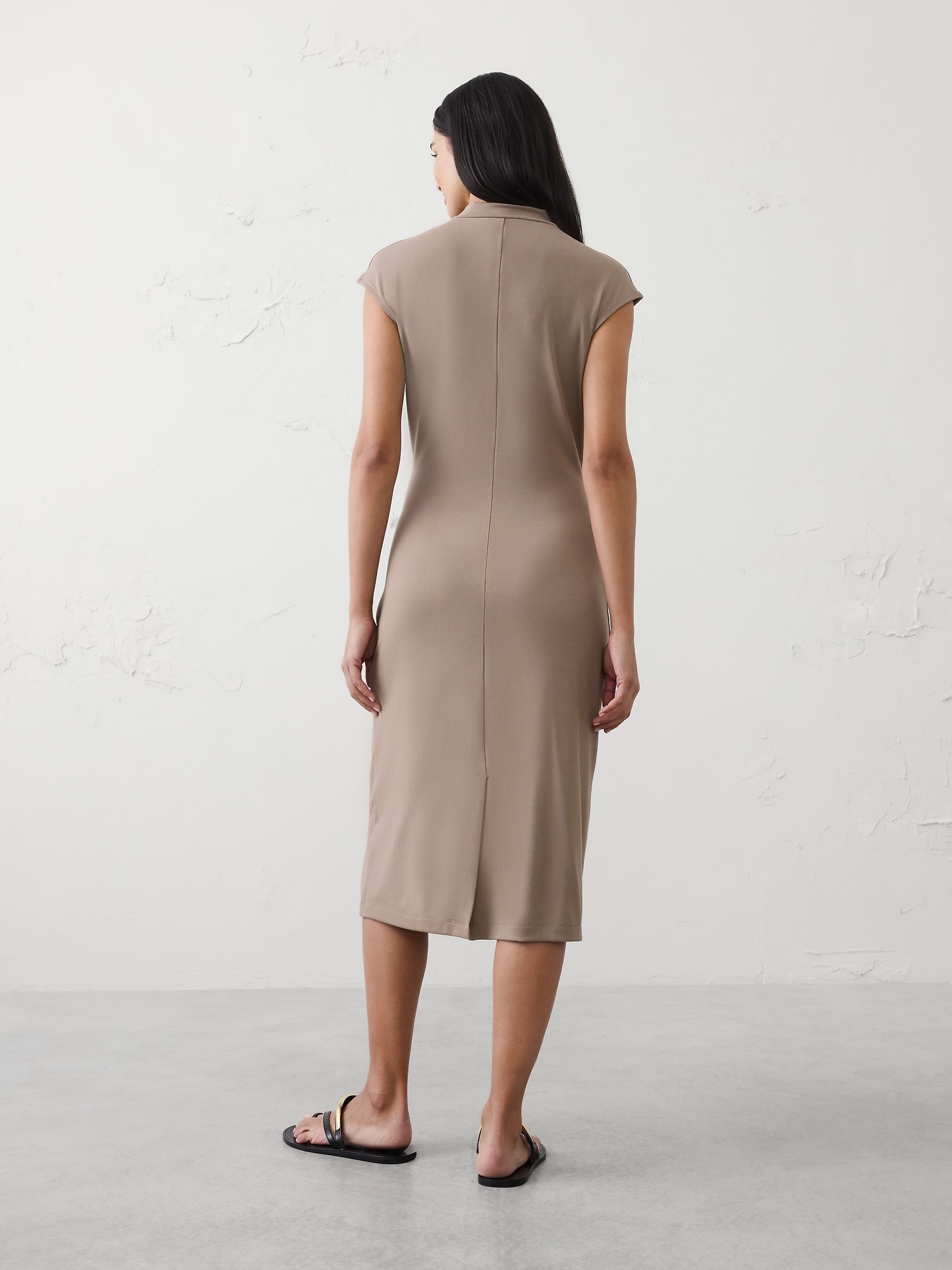 Image number 2 showing, Mock-Neck Midi Dress
