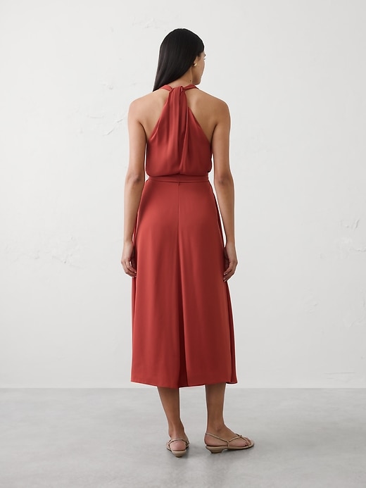knee length dresses for ladies Lapointe DropWaist Midi Dress main image 1