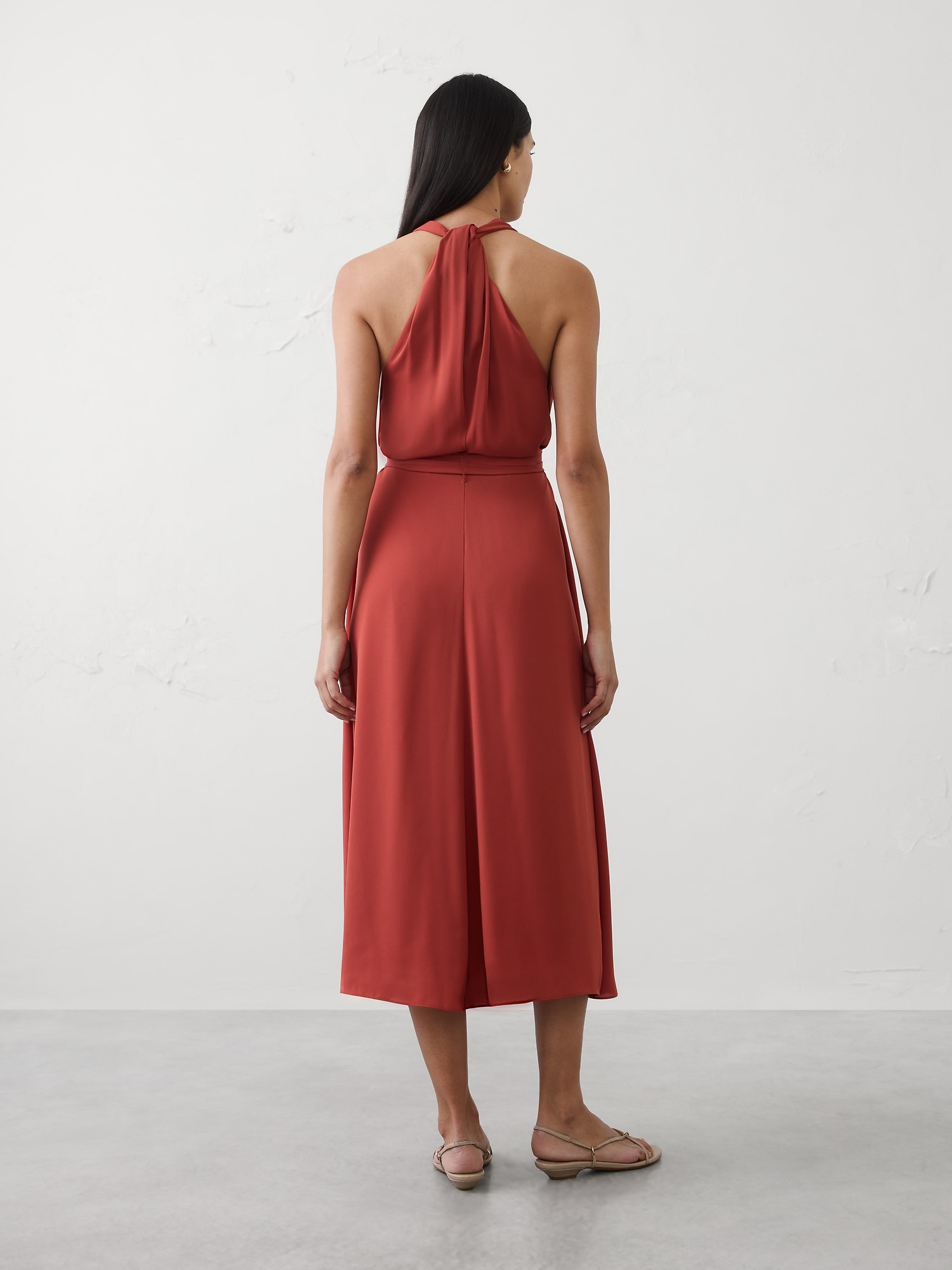 Image number 2 showing, Tie-Waist Midi Dress