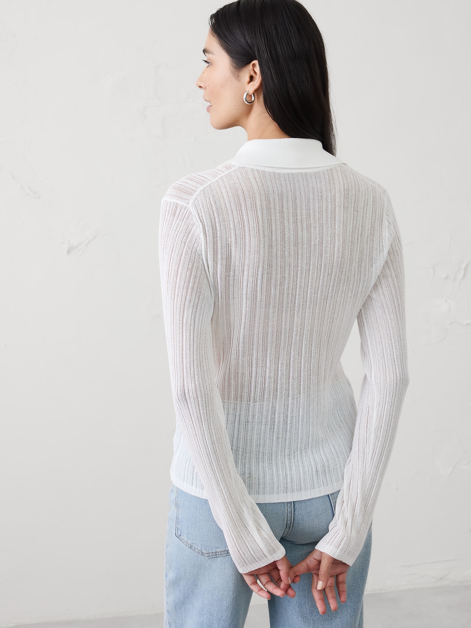 Image number 2 showing, Sheer Cardigan Sweater