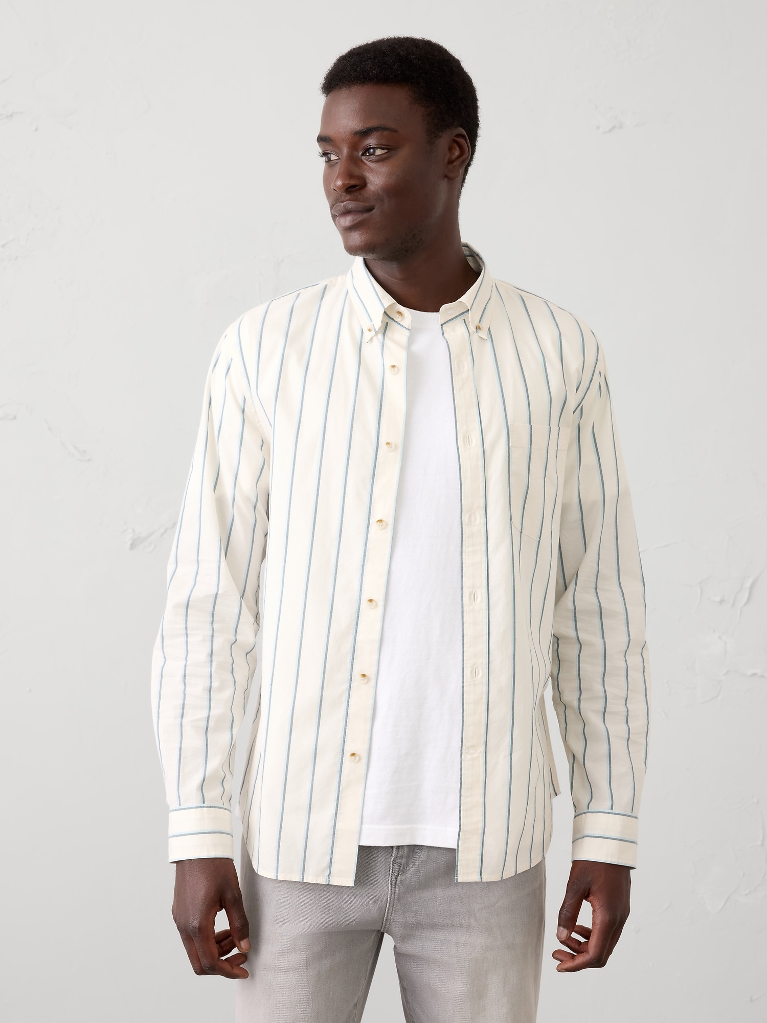 Image number 3 showing, Slim-Fit Softwash Cotton Shirt