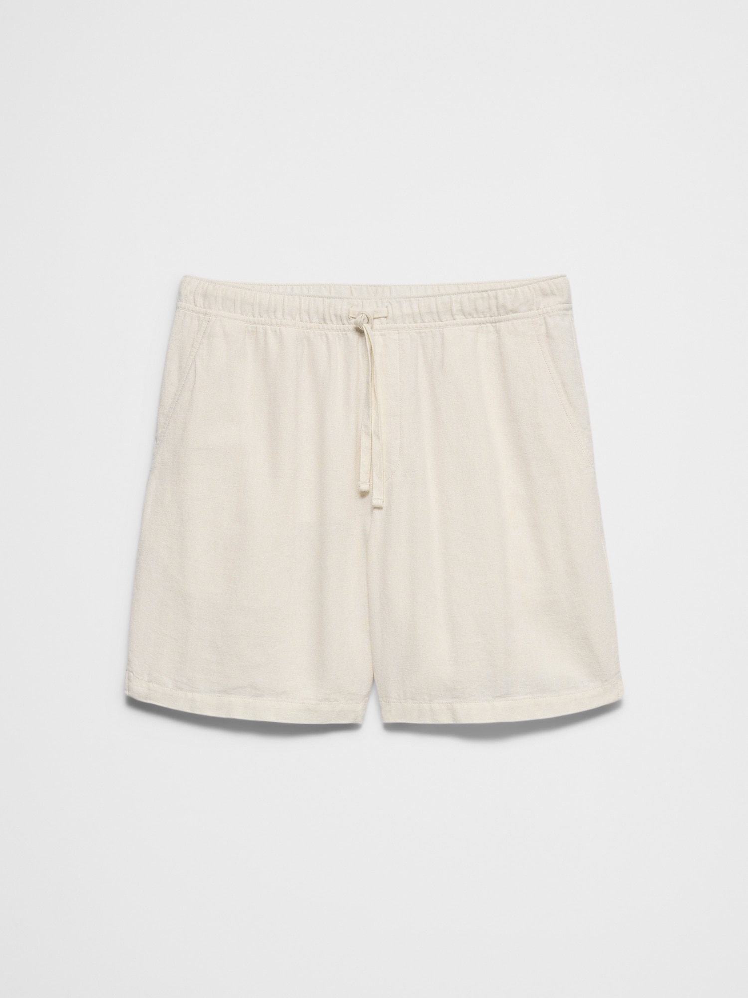 Image number 4 showing, Standard-Fit 7" Linen-Blend Short