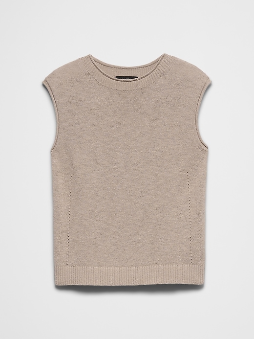 Ramie-Cotton Sweater Tank | Banana Republic Factory