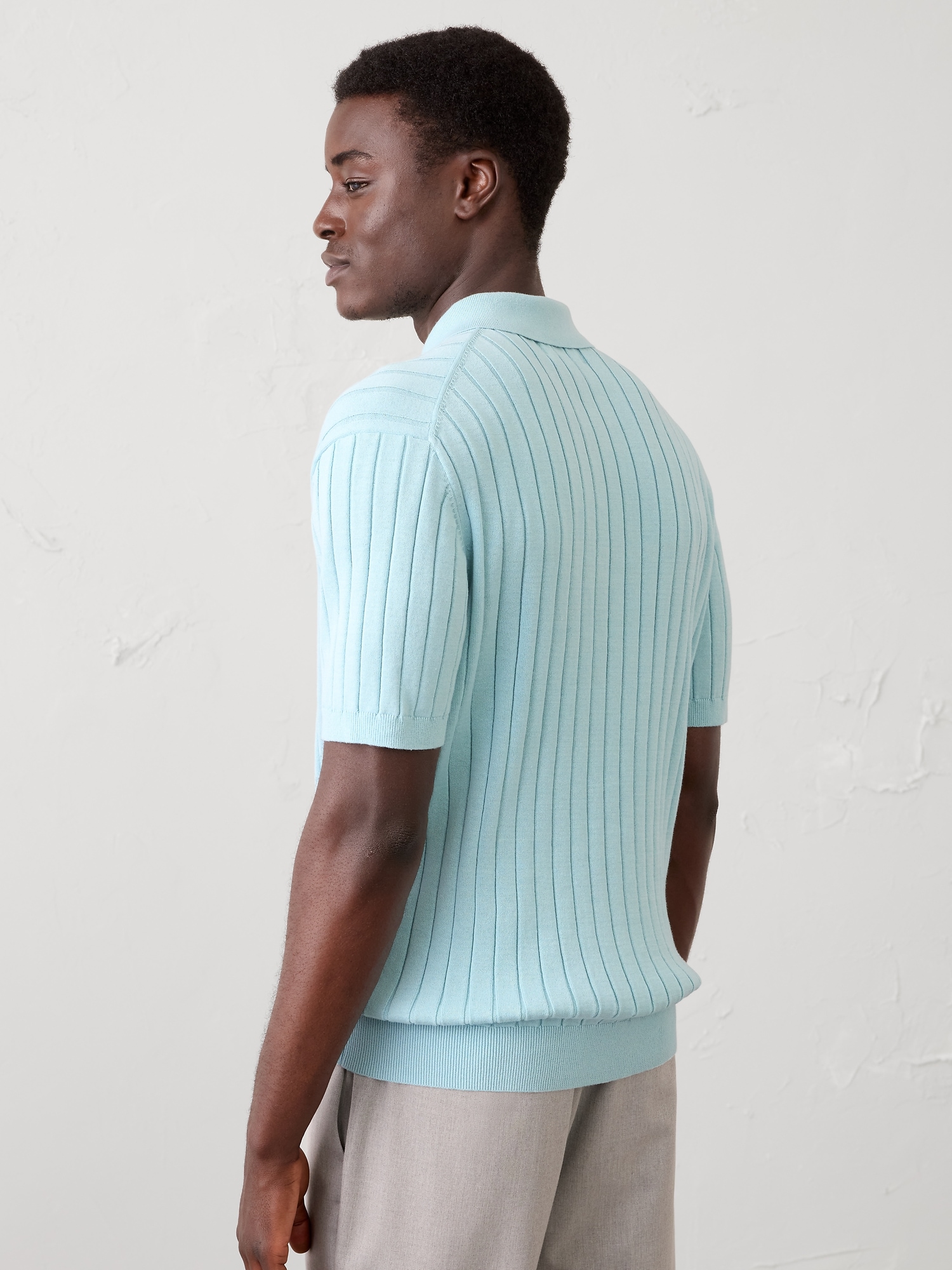 Image number 2 showing, Slim-Fit Wide-Ribbed Sweater Polo
