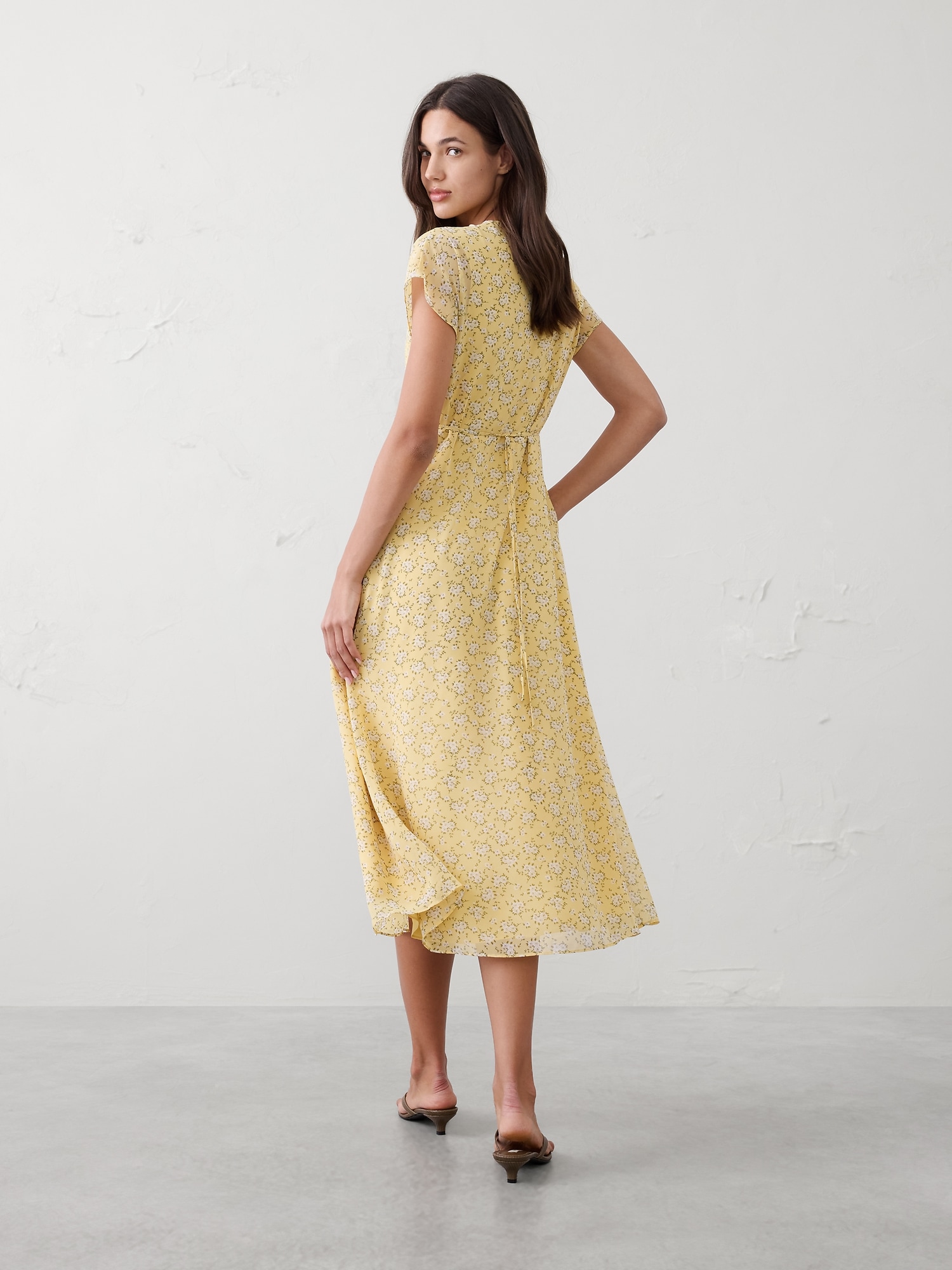Image number 2 showing, Gathered Empire Midi Dress