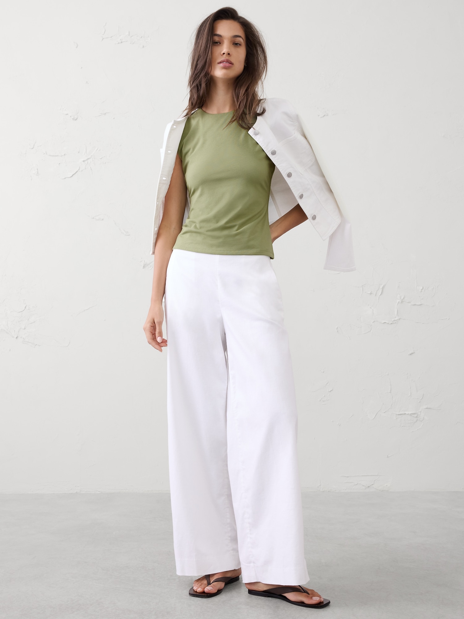 Image number 3 showing, Soft Stretch Crew-Neck T-Shirt