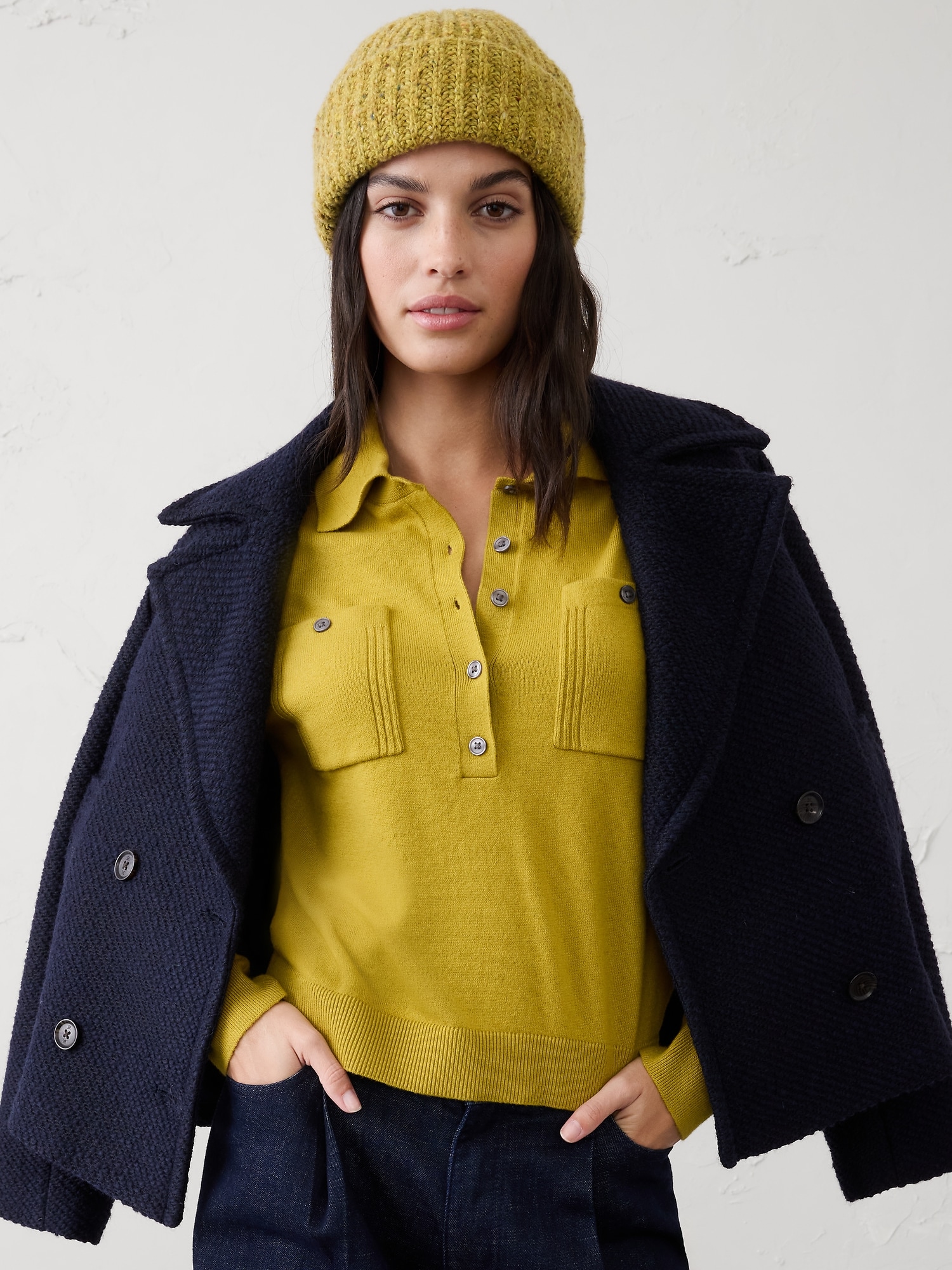 Image number 3 showing, Cloud Soft Polo Henley Pullover Sweater