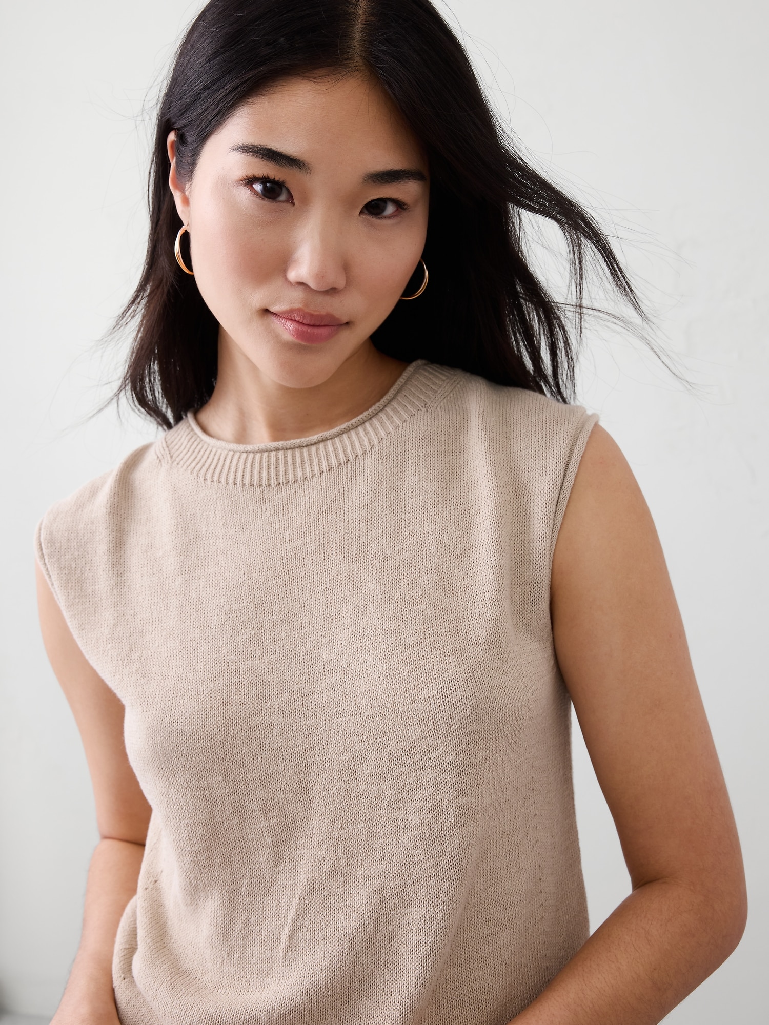 Image number 2 showing, Mixed Metal Intertwined Hoop Earrings