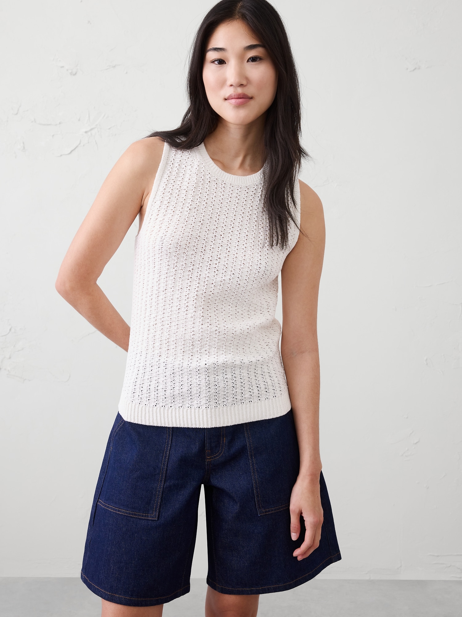 Tape Yarn Sweater Tank