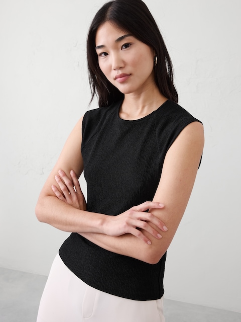 Jacquard Crinkled Top