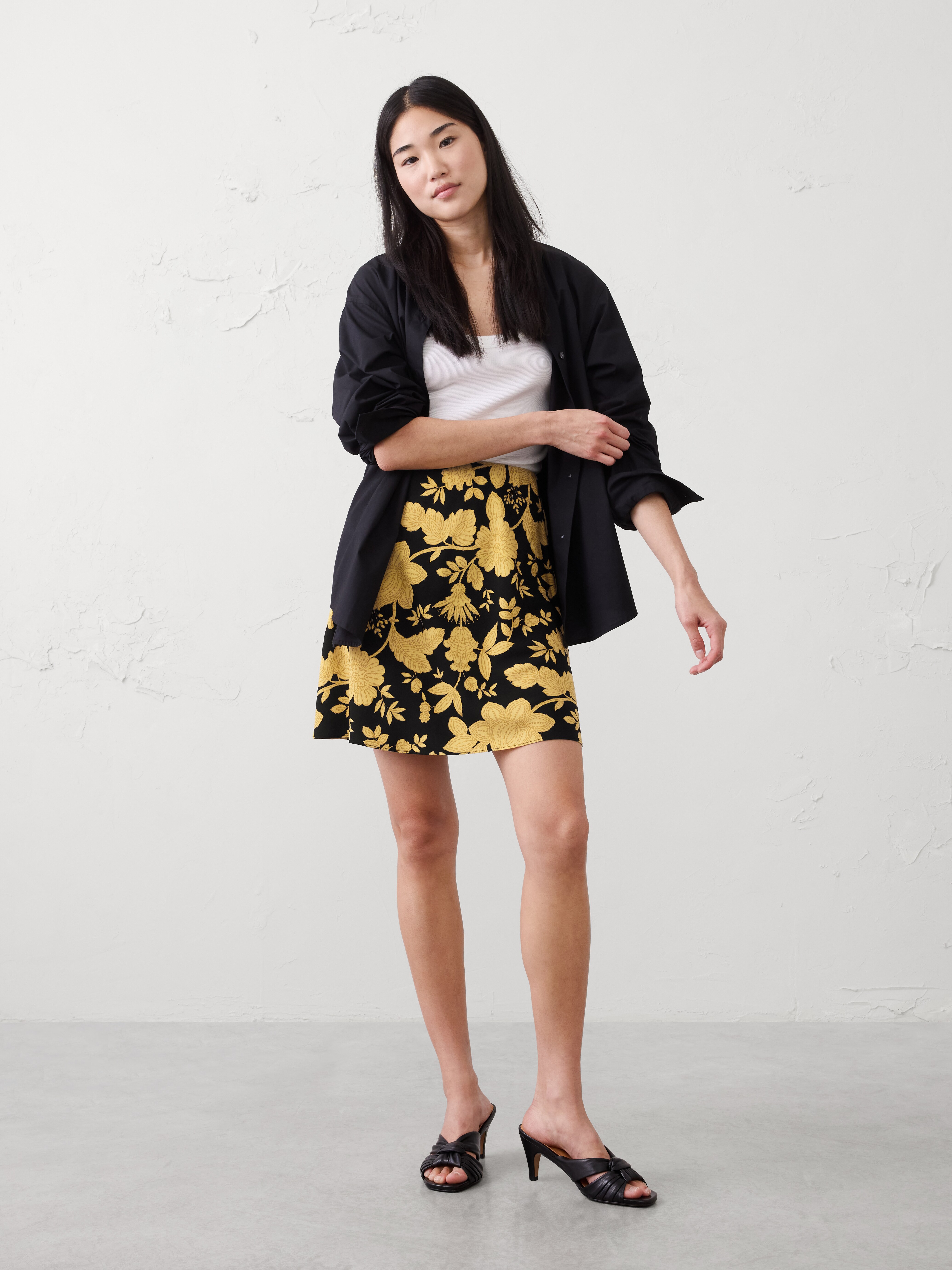 Bias Mini Skirt