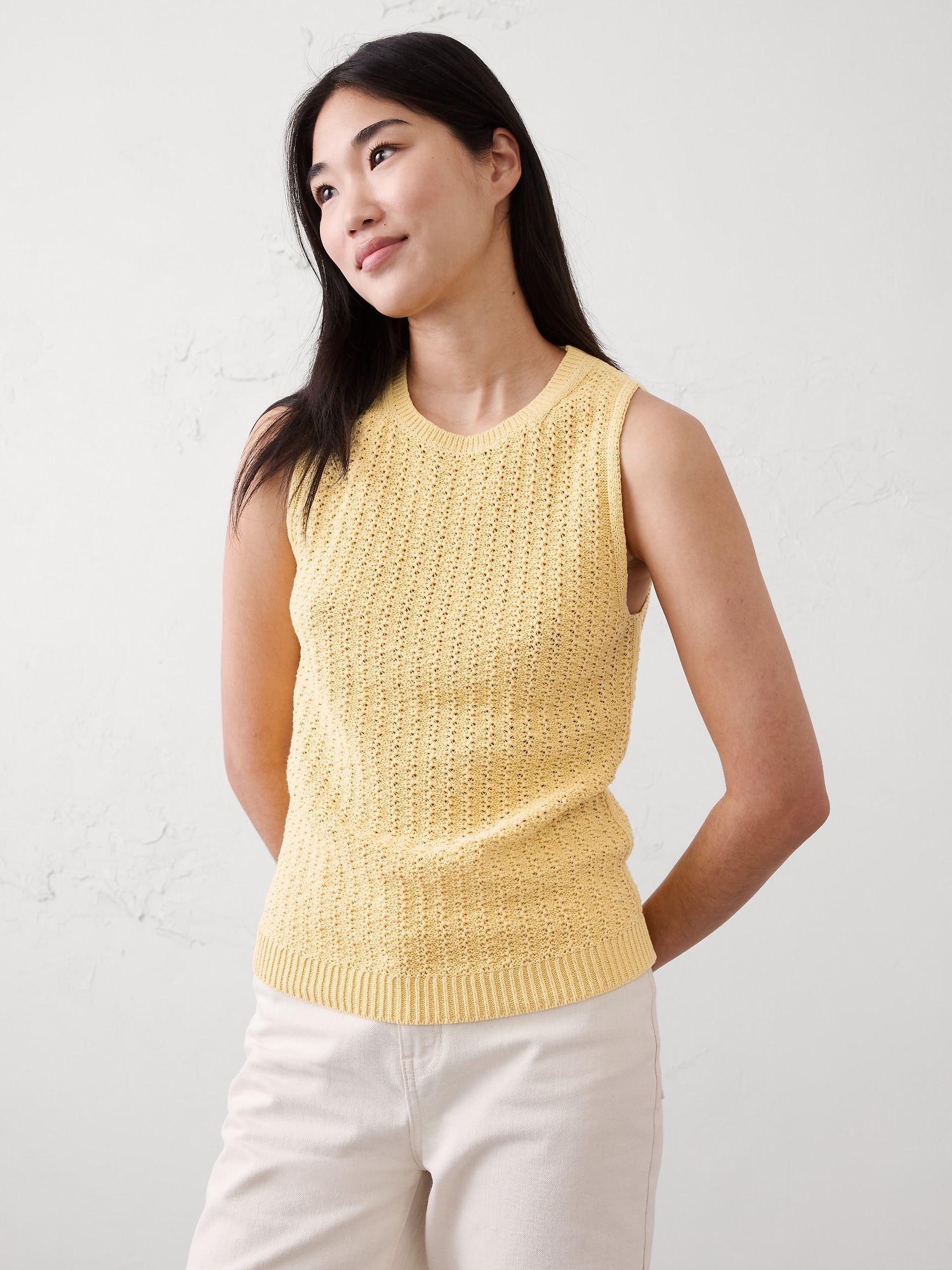 Tape Yarn Sweater Tank