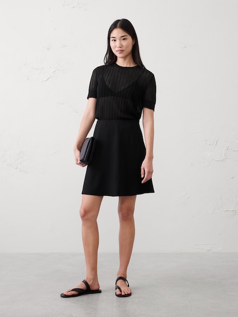 Bias Mini Skirt
