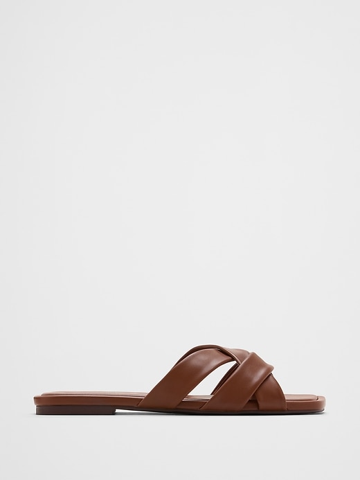 Vegan Leather Crossover Sandal | Banana Republic Factory display picture 1