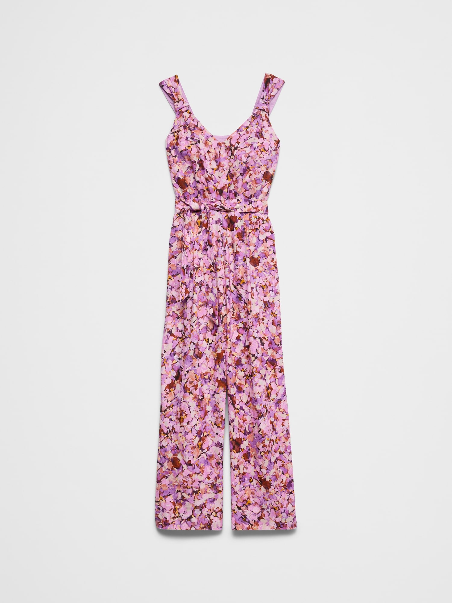 Image number 4 showing, Linen-Blend Origami Knot Jumpsuit