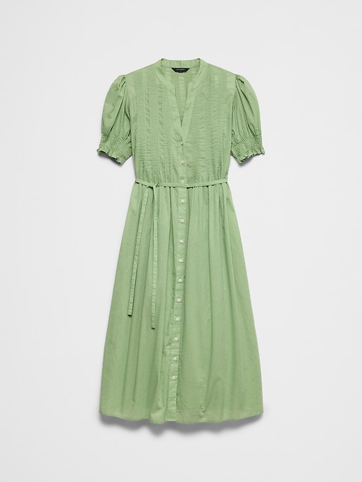 Women's Voile Pintuck Midi Dress Mistletoe Petite Size XS