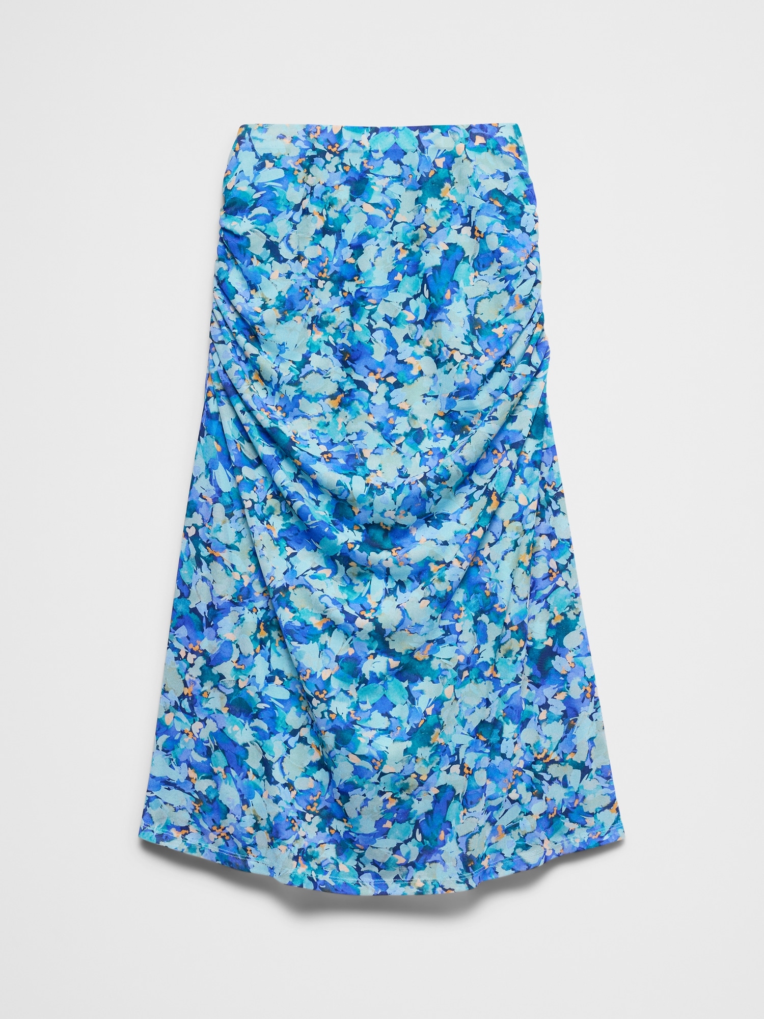 Image number 4 showing, Mesh Shirred-Waist Midi Skirt